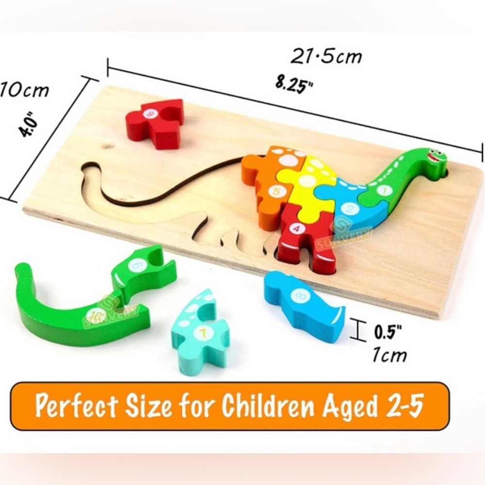 Montessori Mama wooden Dinosaur Puzzle